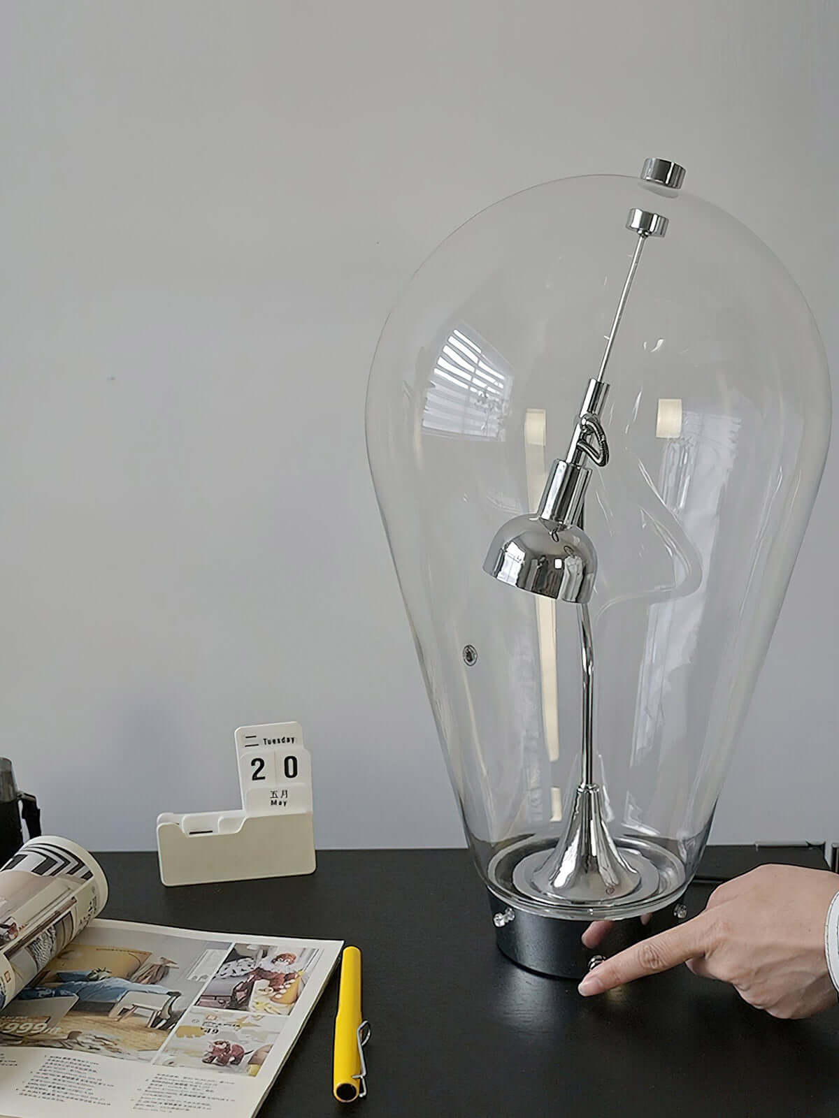 Bulb Glass Table Lamp