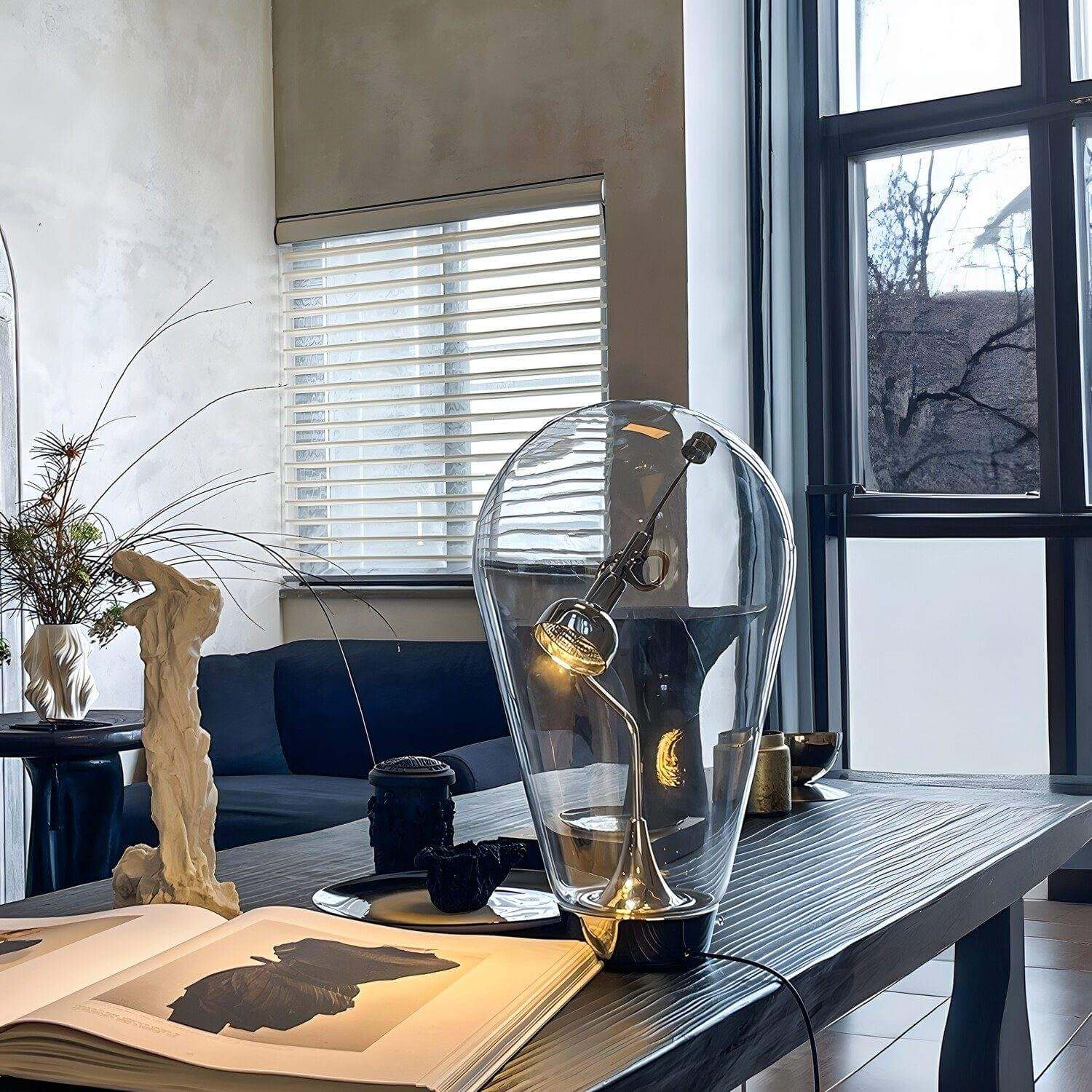 Bulb Glass Table Lamp