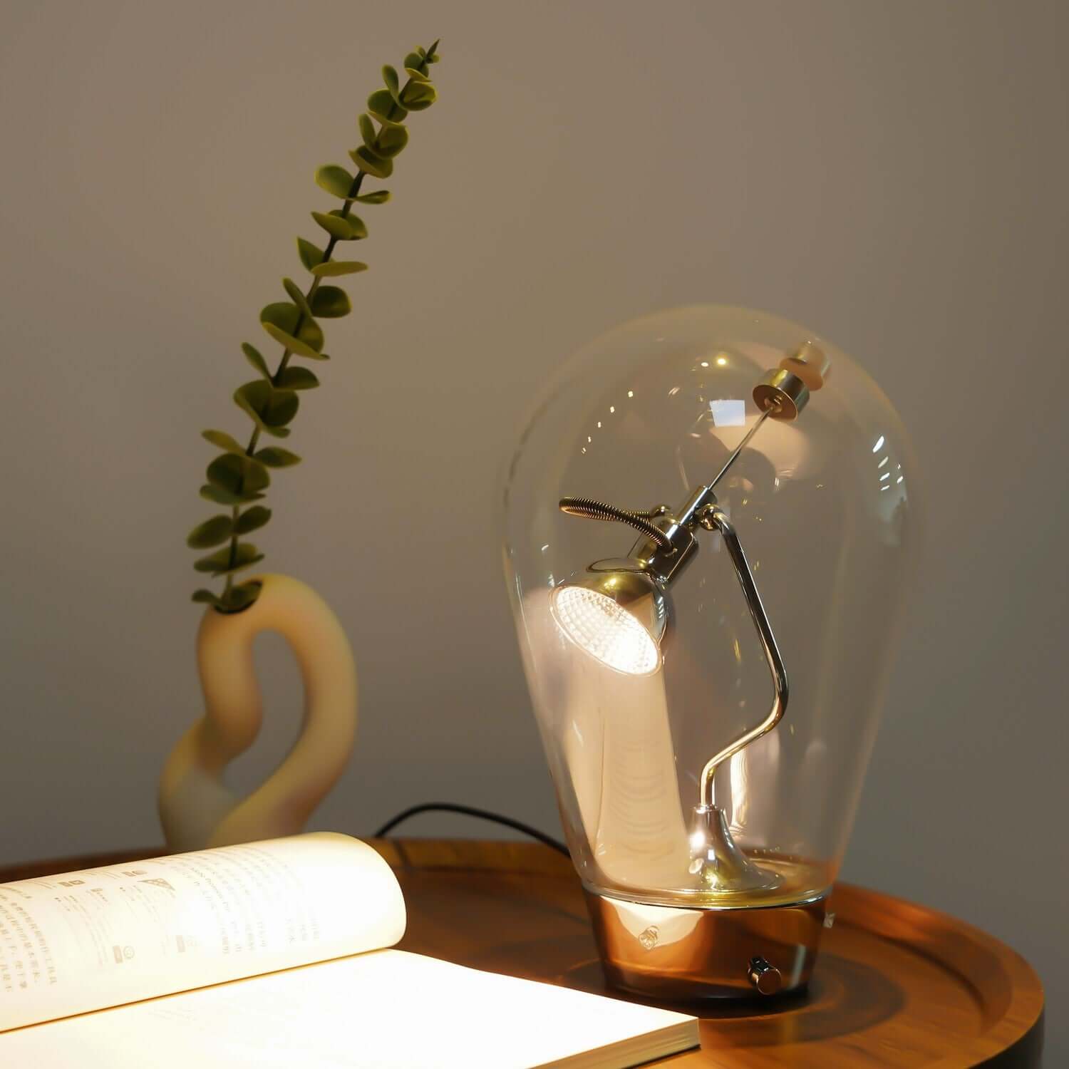 Bulb Glass Table Lamp
