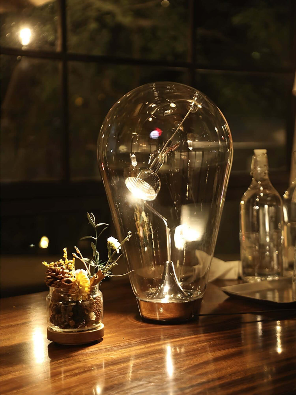 Bulb Glass Table Lamp