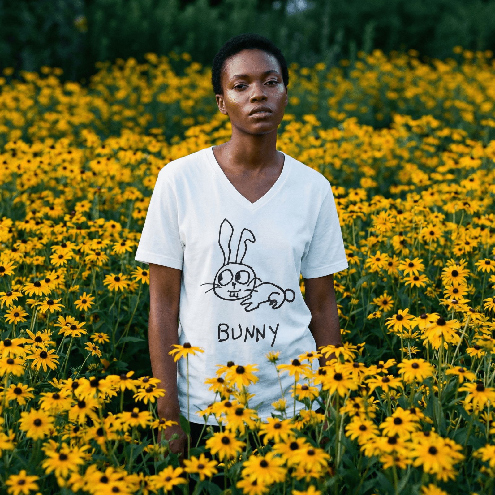 Bunny - V-Neck T-Shirt