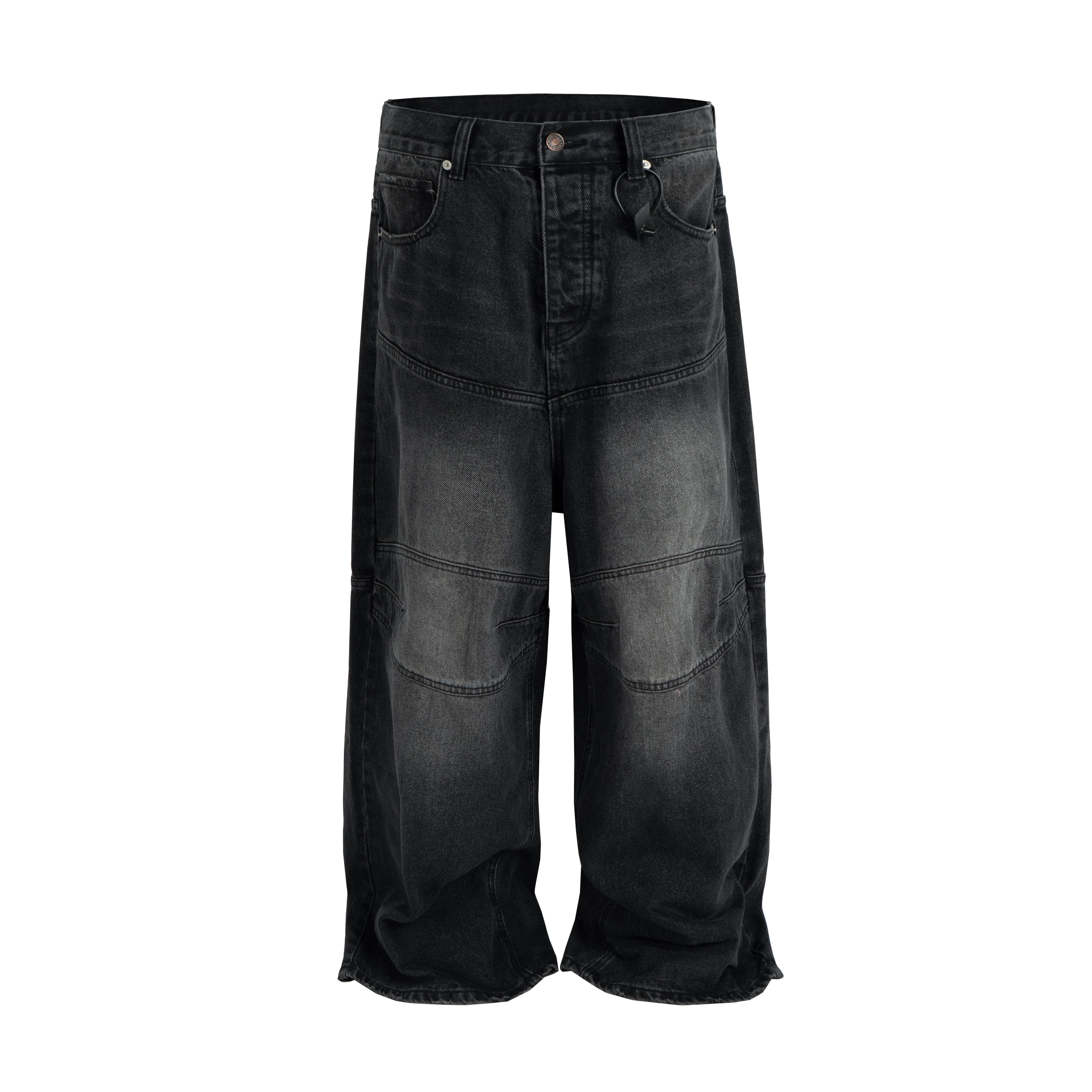 NOIR BAGGY BIKER DENIM