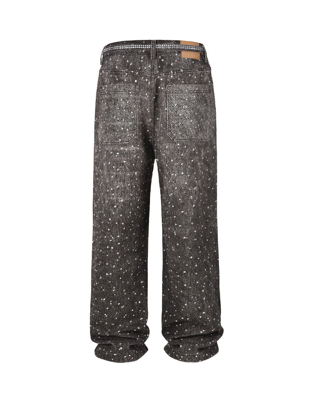 NOIR RHINESTONE DENIM