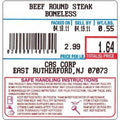 CAS LST-8040 Labels, UPC/Safe Handling
