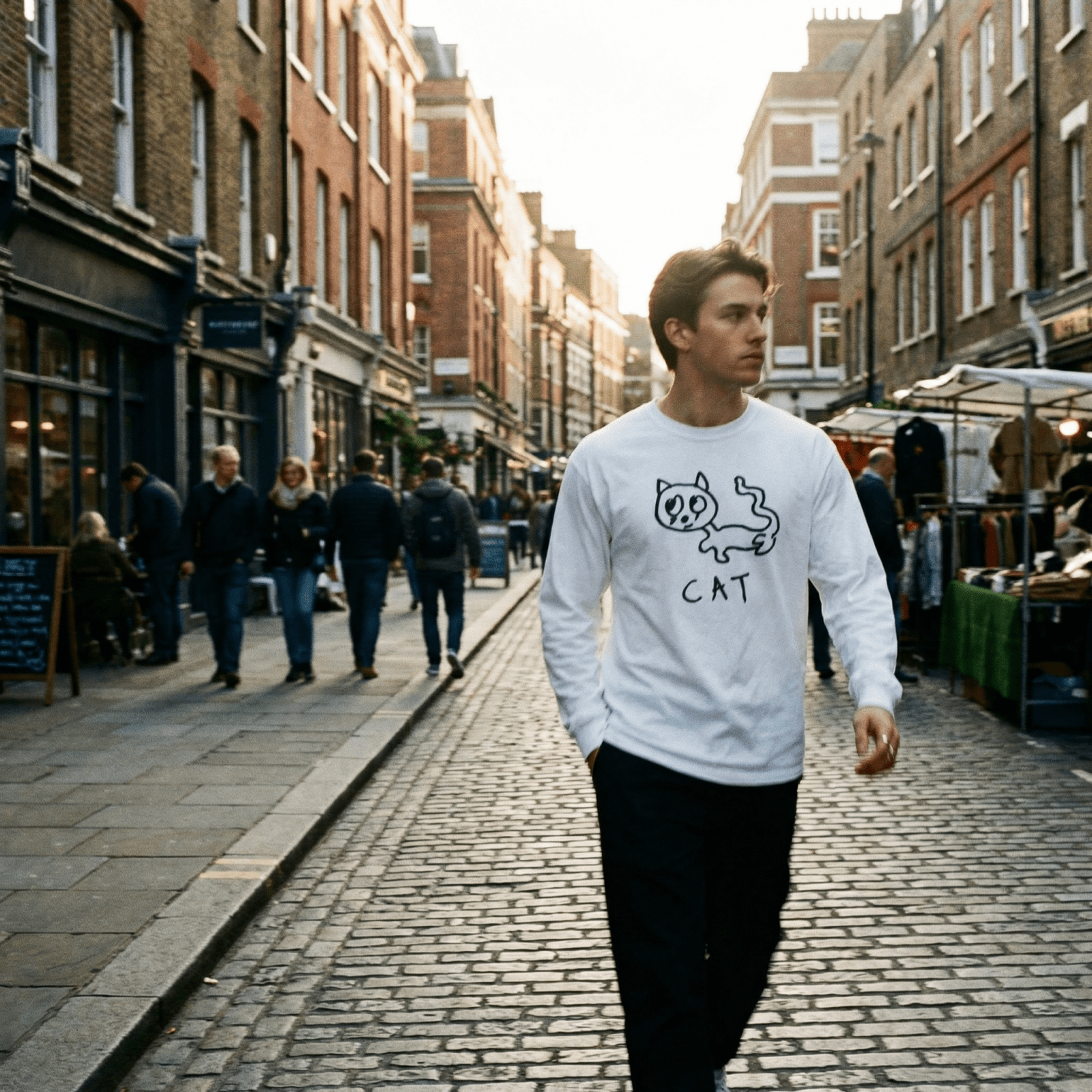 Cat - Long Sleeve Tee