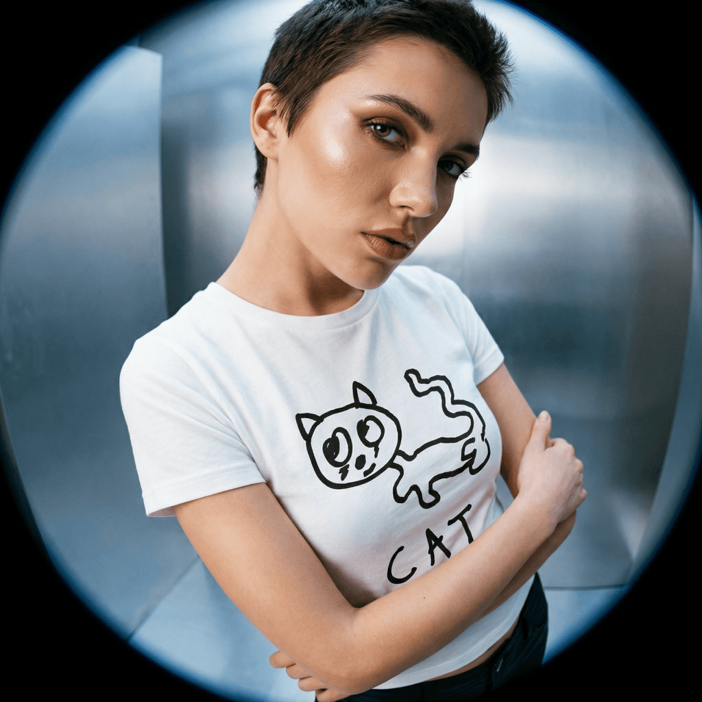 Cat - Women's Fitted Tee