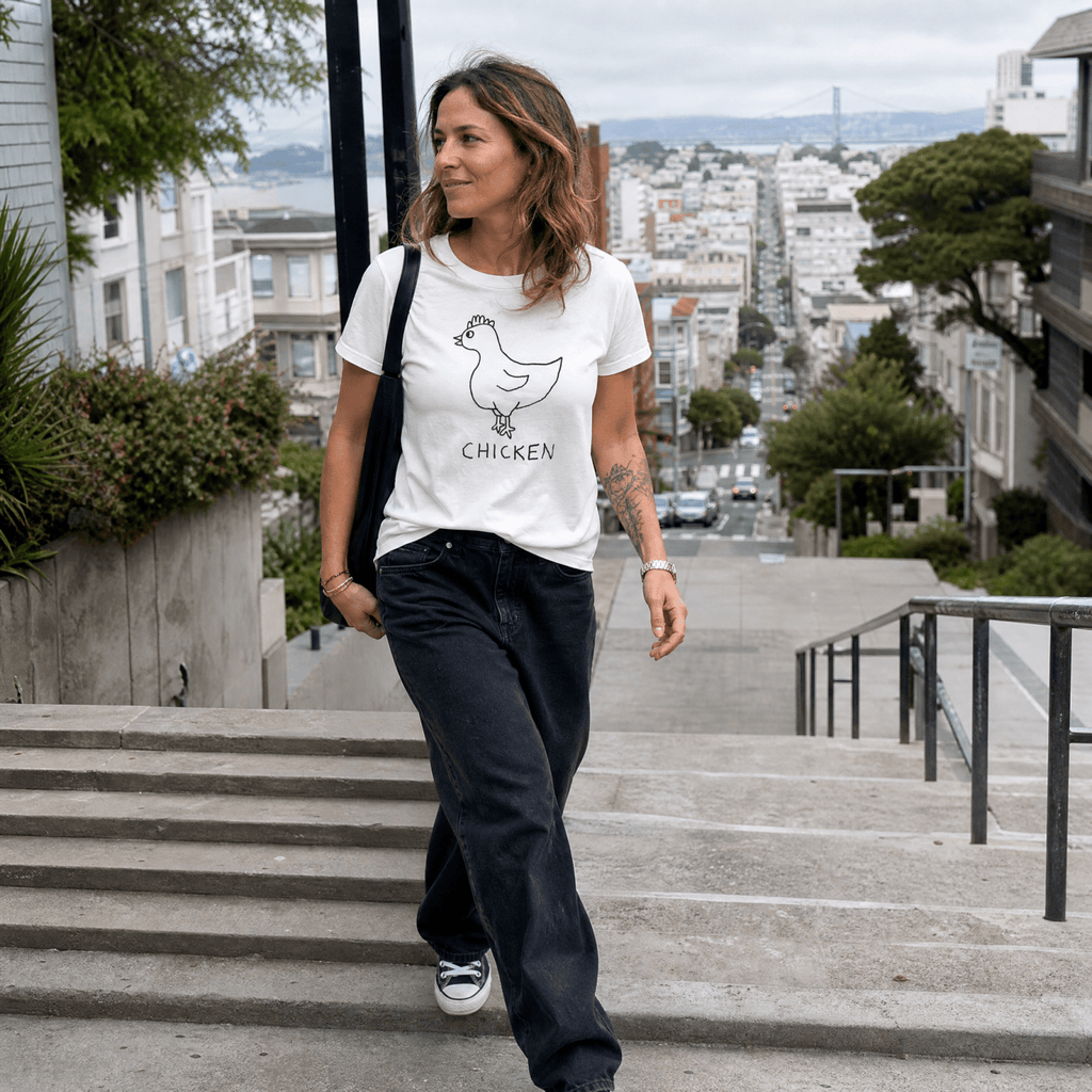 Chicken - Women's V-Neck Tee