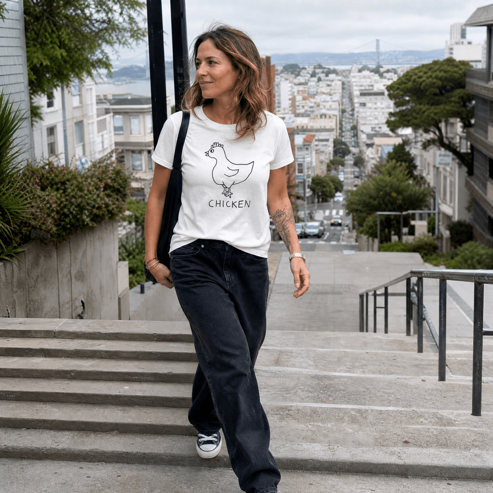 Chicken - Women's V-Neck Tee