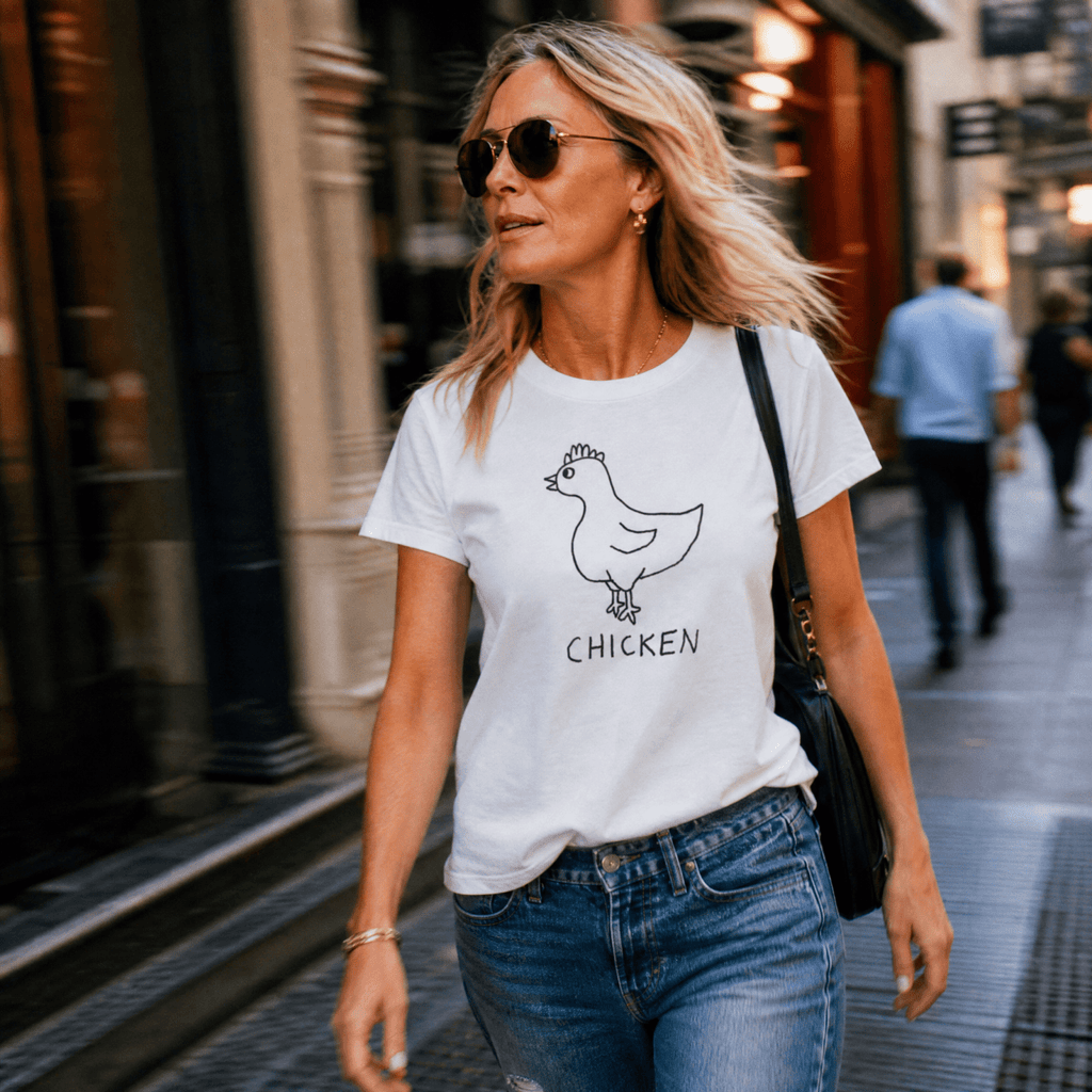 Chicken - Women's V-Neck Tee