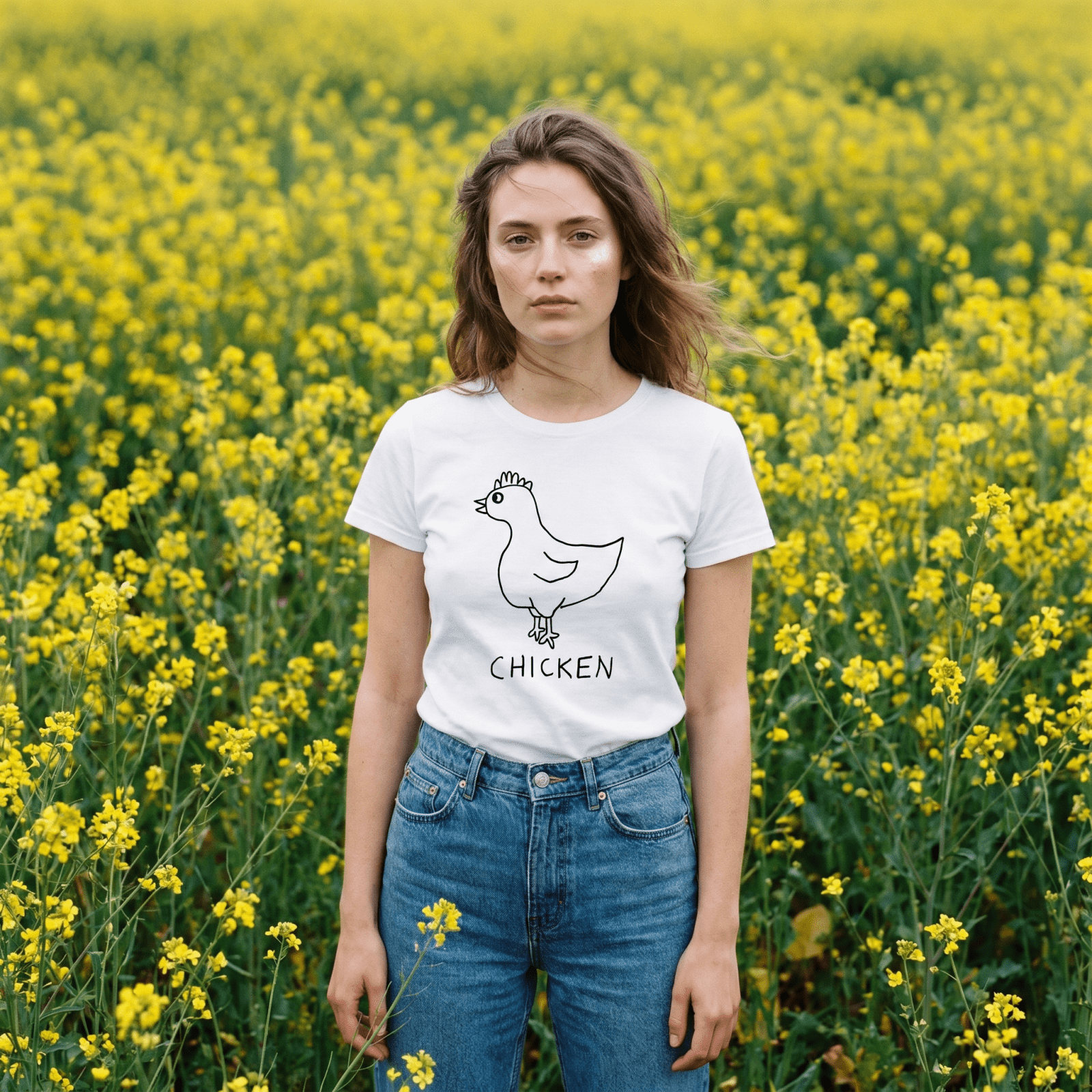 Chicken - Women's V-Neck Tee