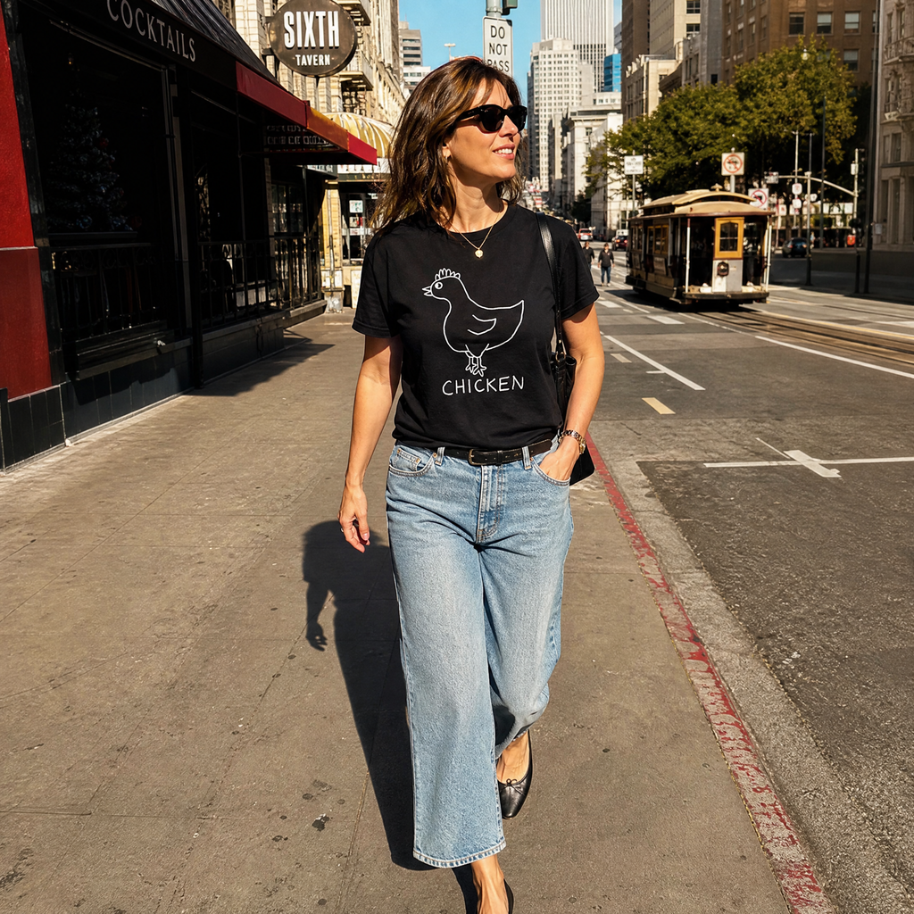 Chicken - Women's V-Neck Tee