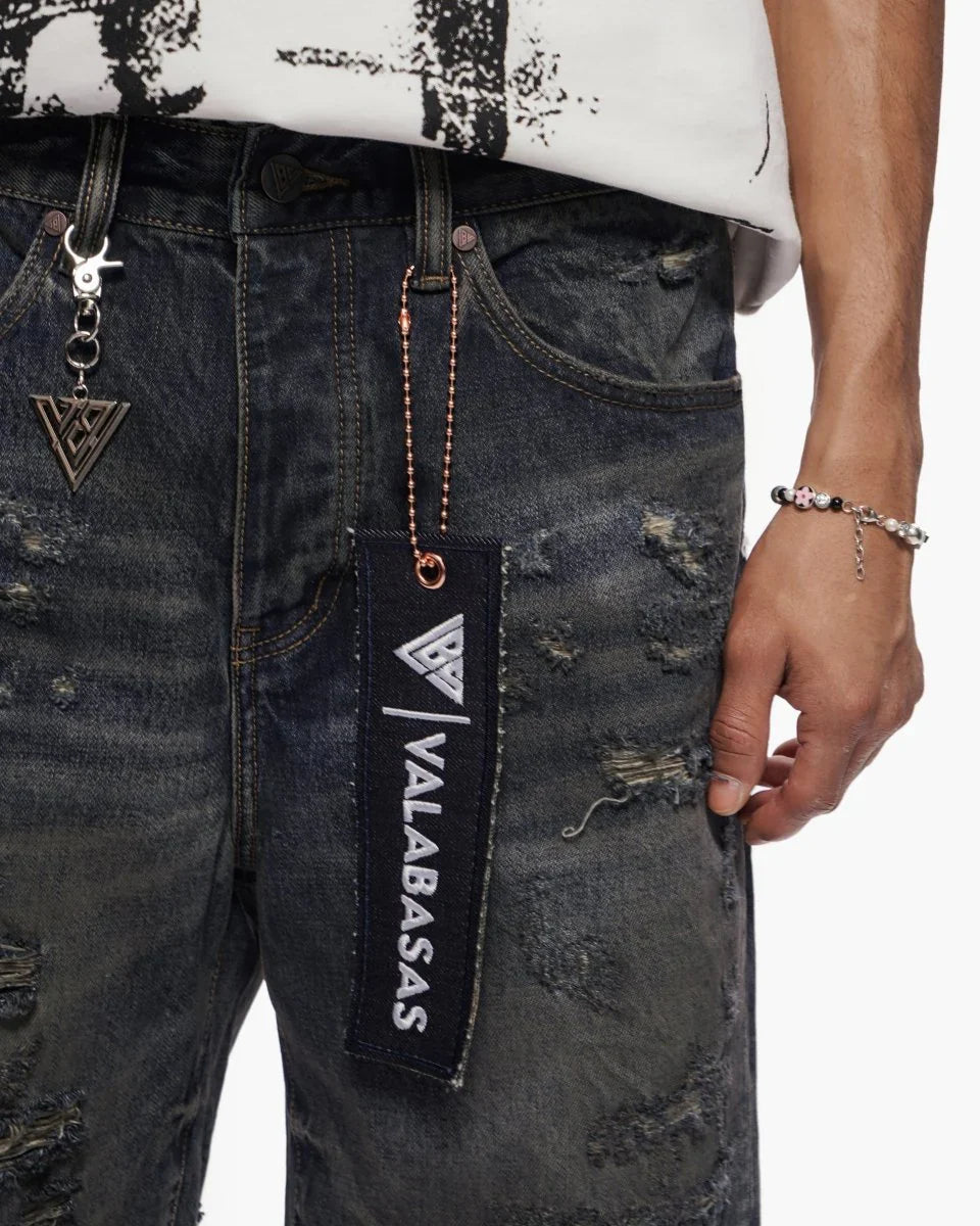 Valabasas Clipped Jorts - Dark Dirty Blue