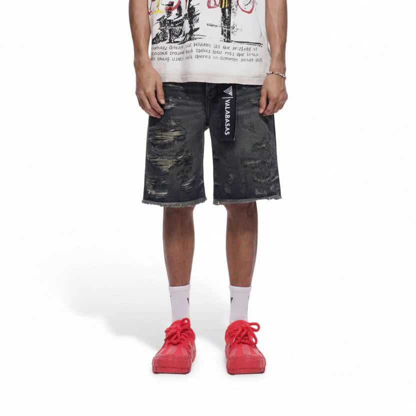 Valabasas Clipped Jorts - Dark Dirty Blue