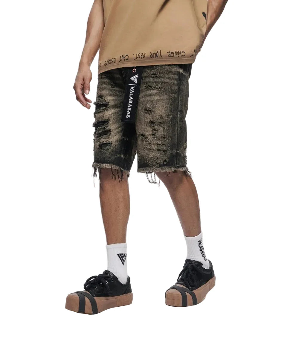 Valabasas Clipped Jorts - Grey Washed