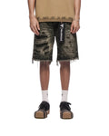 Valabasas Clipped Jorts - Grey Washed