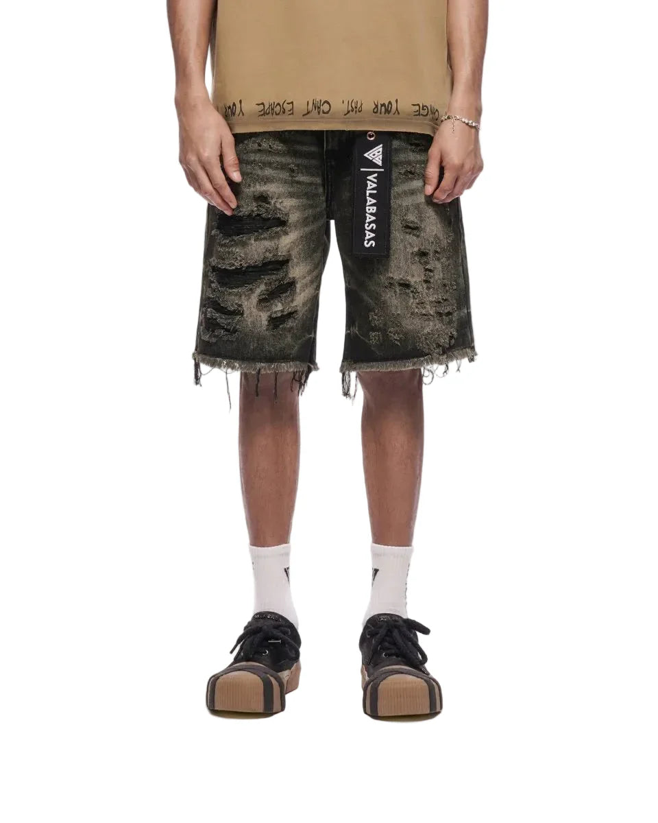 Valabasas Clipped Jorts - Grey Washed