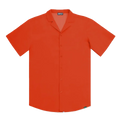 Men’s Short Sleeve Tailored Fit Button-Down Shirt – Coral