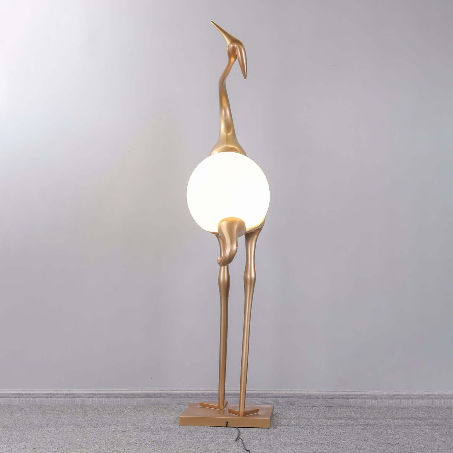 Crane Sculpture Floor Lamp