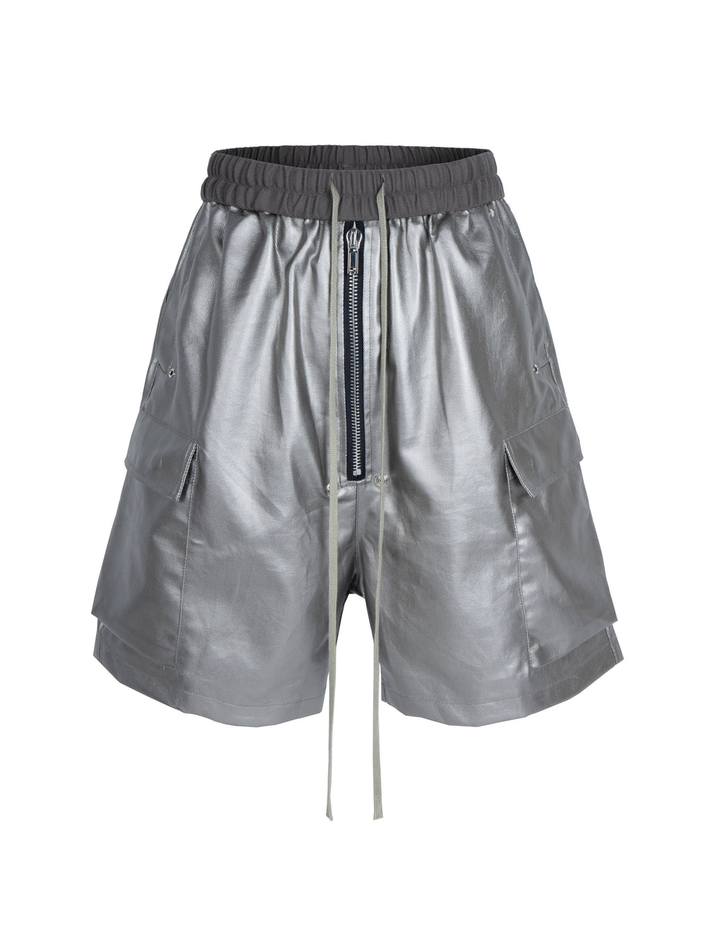 METALLIC SHINE CARGO SHORTS