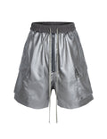 METALLIC SHINE CARGO SHORTS