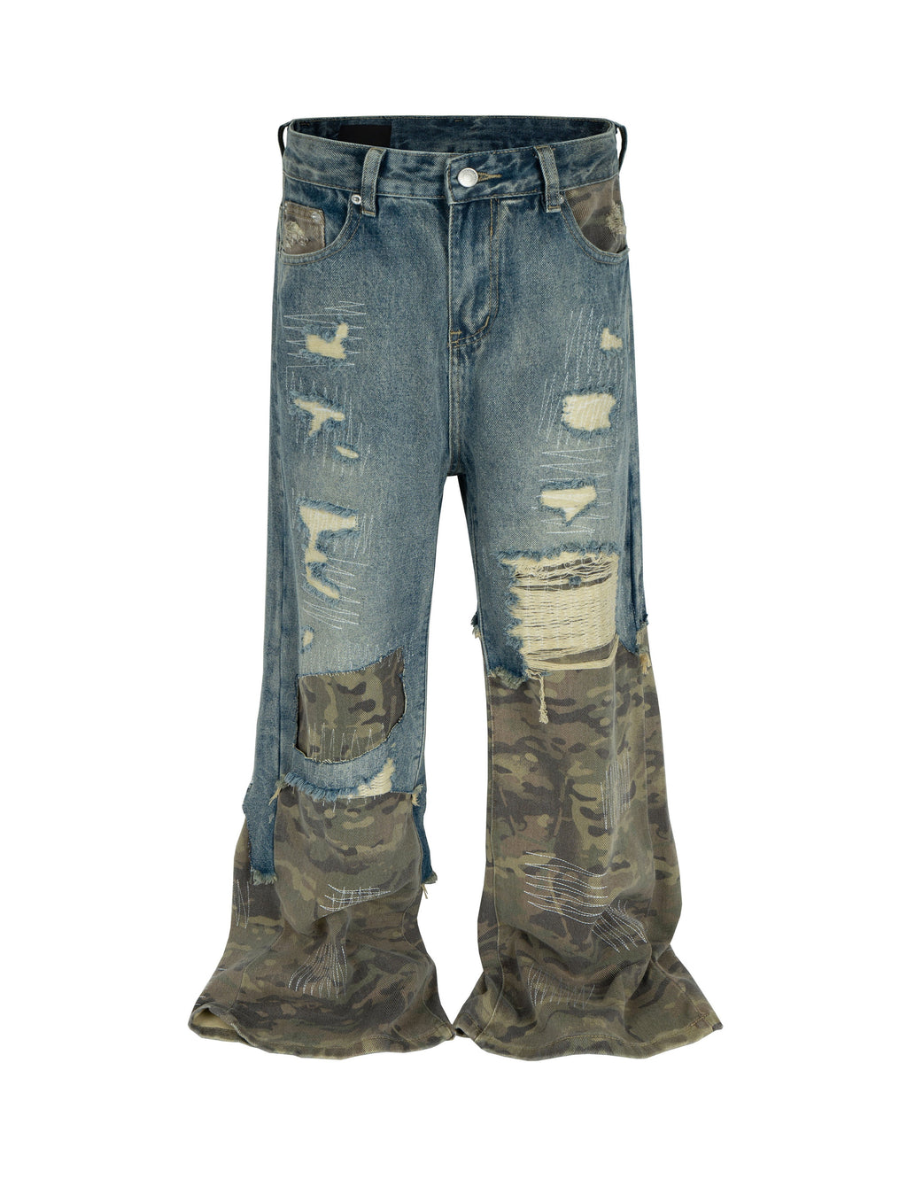 AZUL SCAB CAMO FLARE DENIM