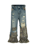AZUL SCAB CAMO FLARE DENIM