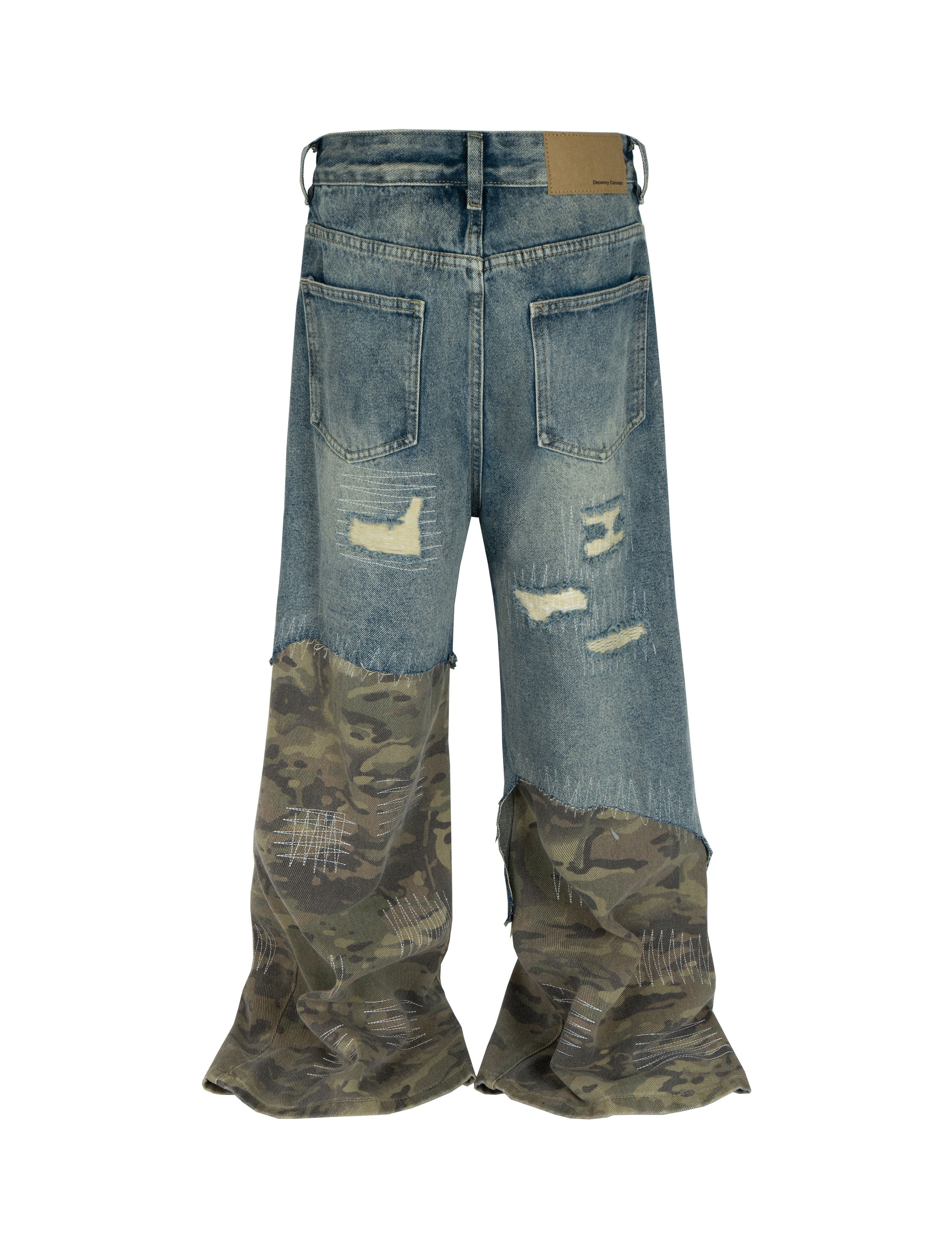 AZUL SCAB CAMO FLARE DENIM