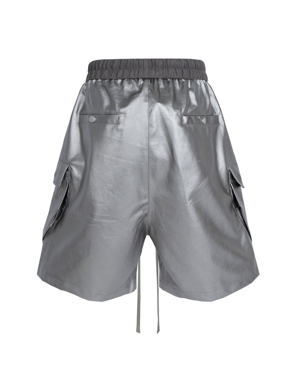 METALLIC SHINE CARGO SHORTS