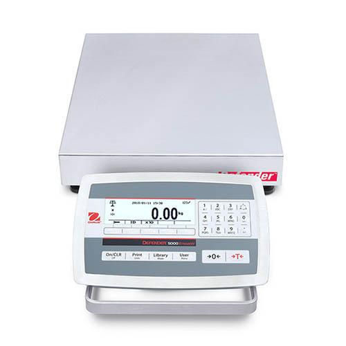 Ohaus D52XW50RTR5 DEFENDER 5000 Bench Scale, 50000 g x 2 g, 14" x 12", NTEP