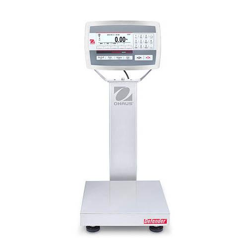 Ohaus D52XW50WQR6 Defender 5000 Washdown Bench Scale, 50000 g x 2 g, 12" x 12", NTEP