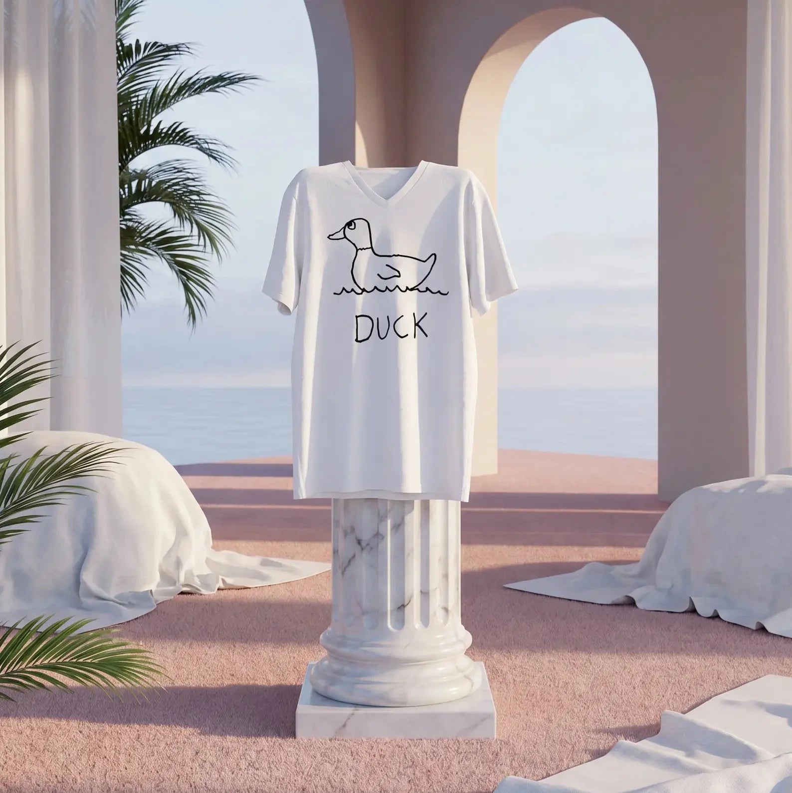 Duck - V-Neck T-Shirt