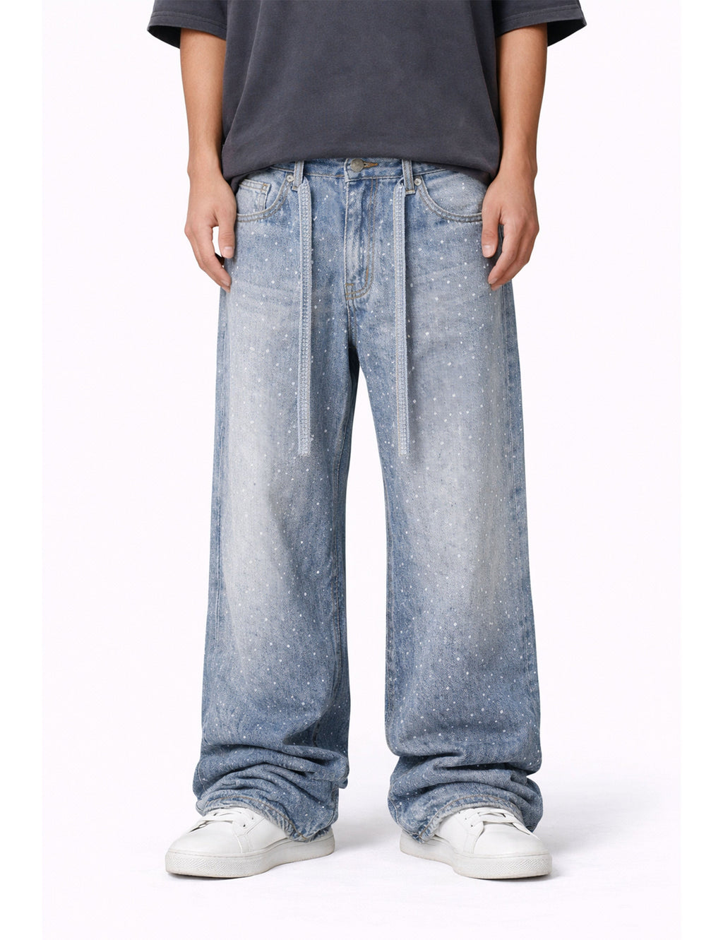 AZUL RHINESTONE DENIM