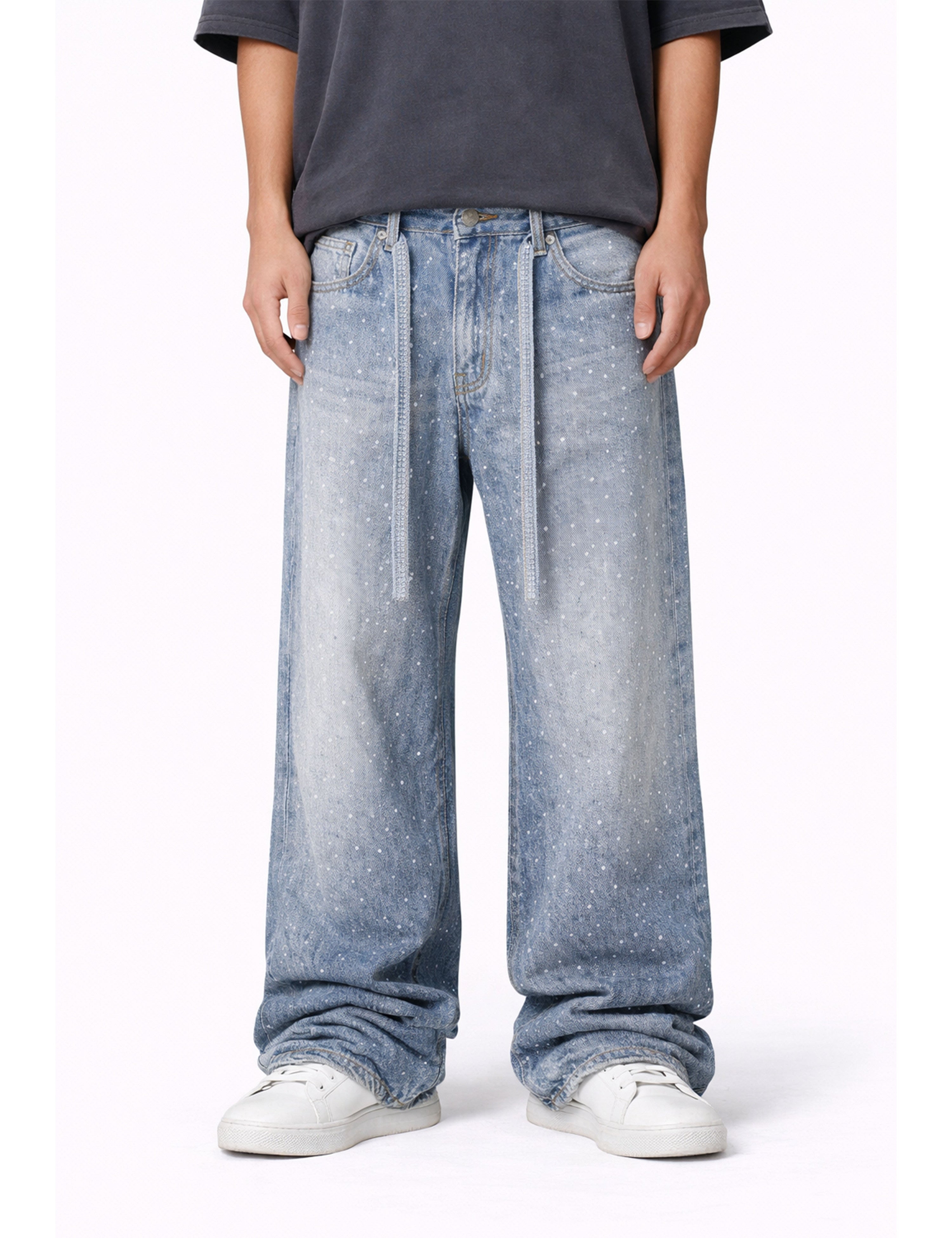 AZUL RHINESTONE DENIM