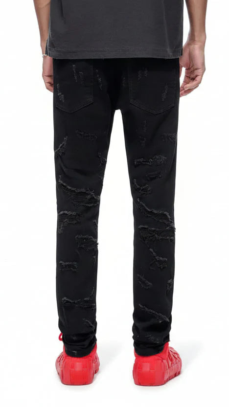 Valabasas Edge Skinny Jeans - Jet Black