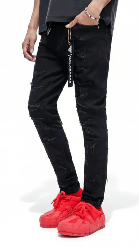 Valabasas Edge Skinny Jeans - Jet Black