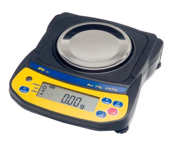 A&D Weighing EJ-120 EJ Series Newton Portable Precision Balance, 120 g x 0.01 g