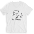 Elephant - V-Neck T-Shirt
