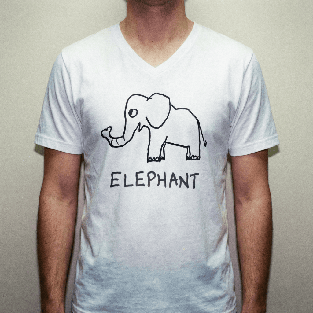 Elephant - V-Neck T-Shirt