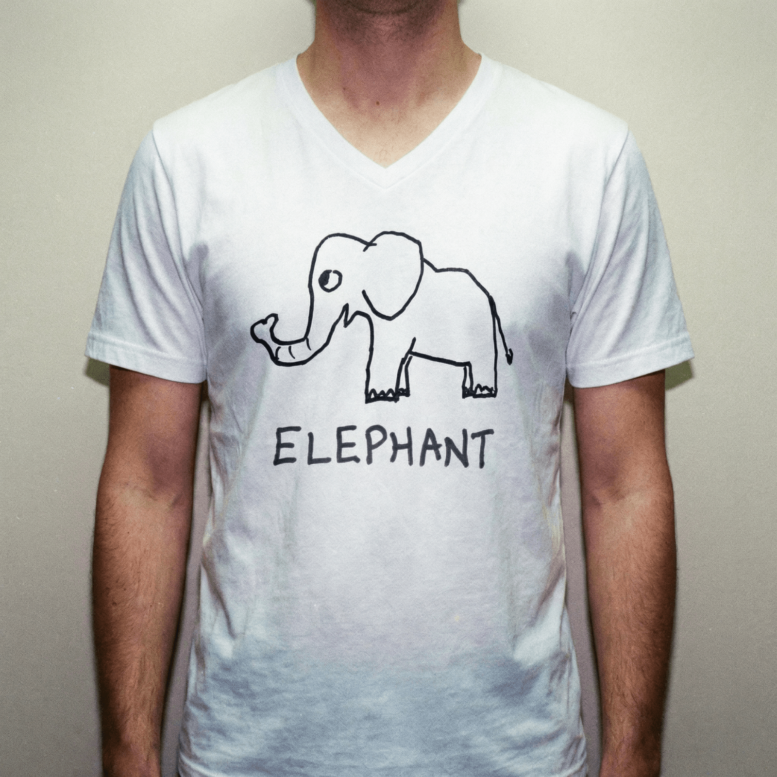 Elephant - V-Neck T-Shirt