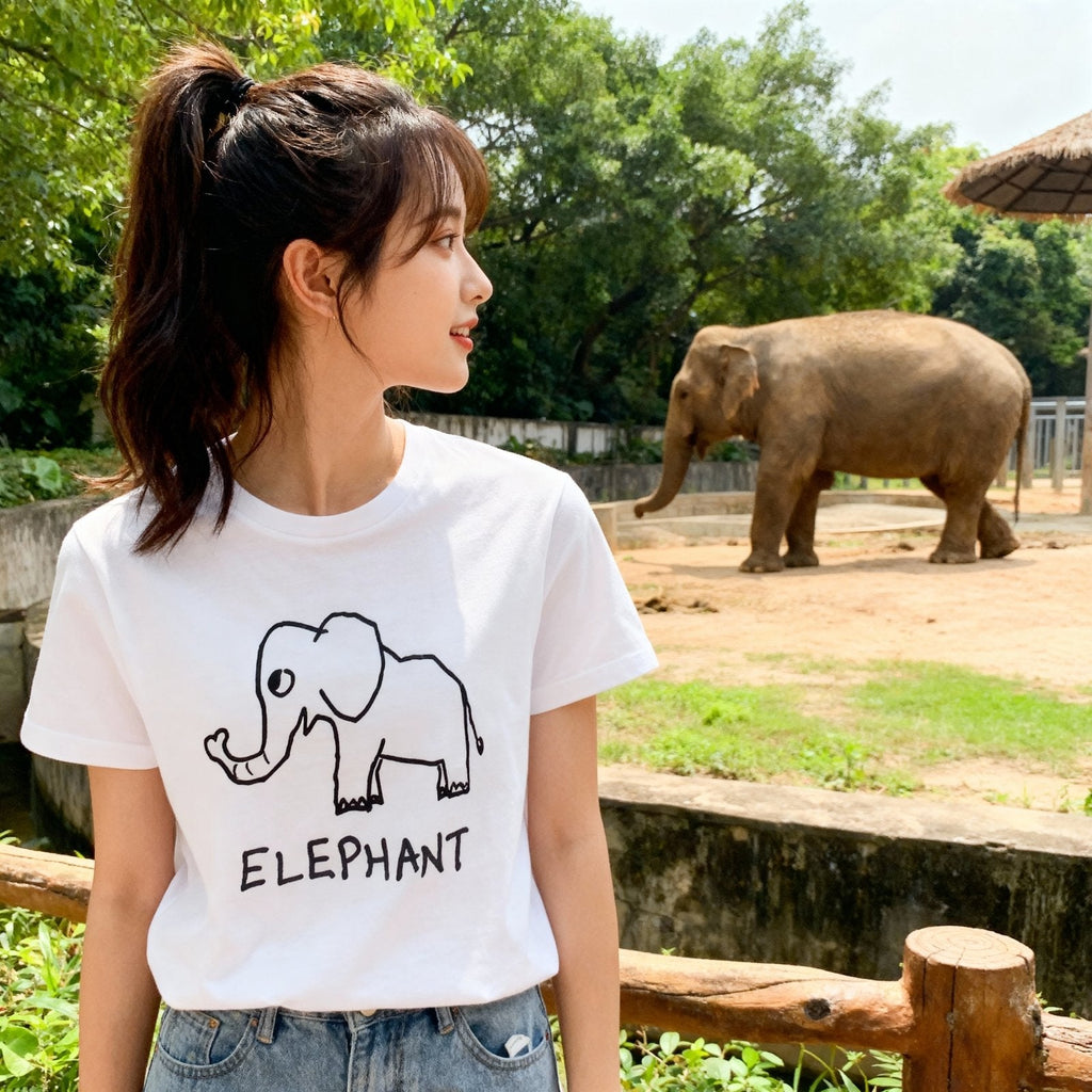 Elephant - Women's Fitted Tee