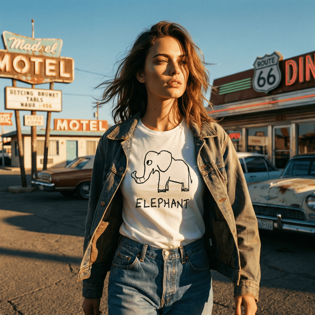 Elephant - Women's Fitted Tee