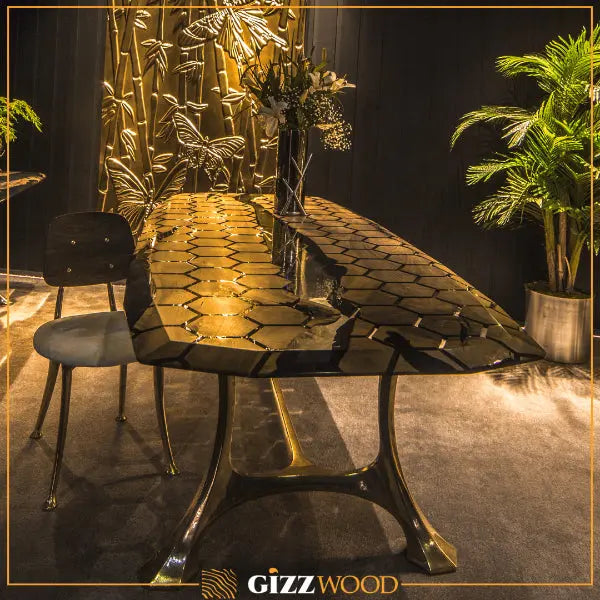 Hexagon Resin Dining Table