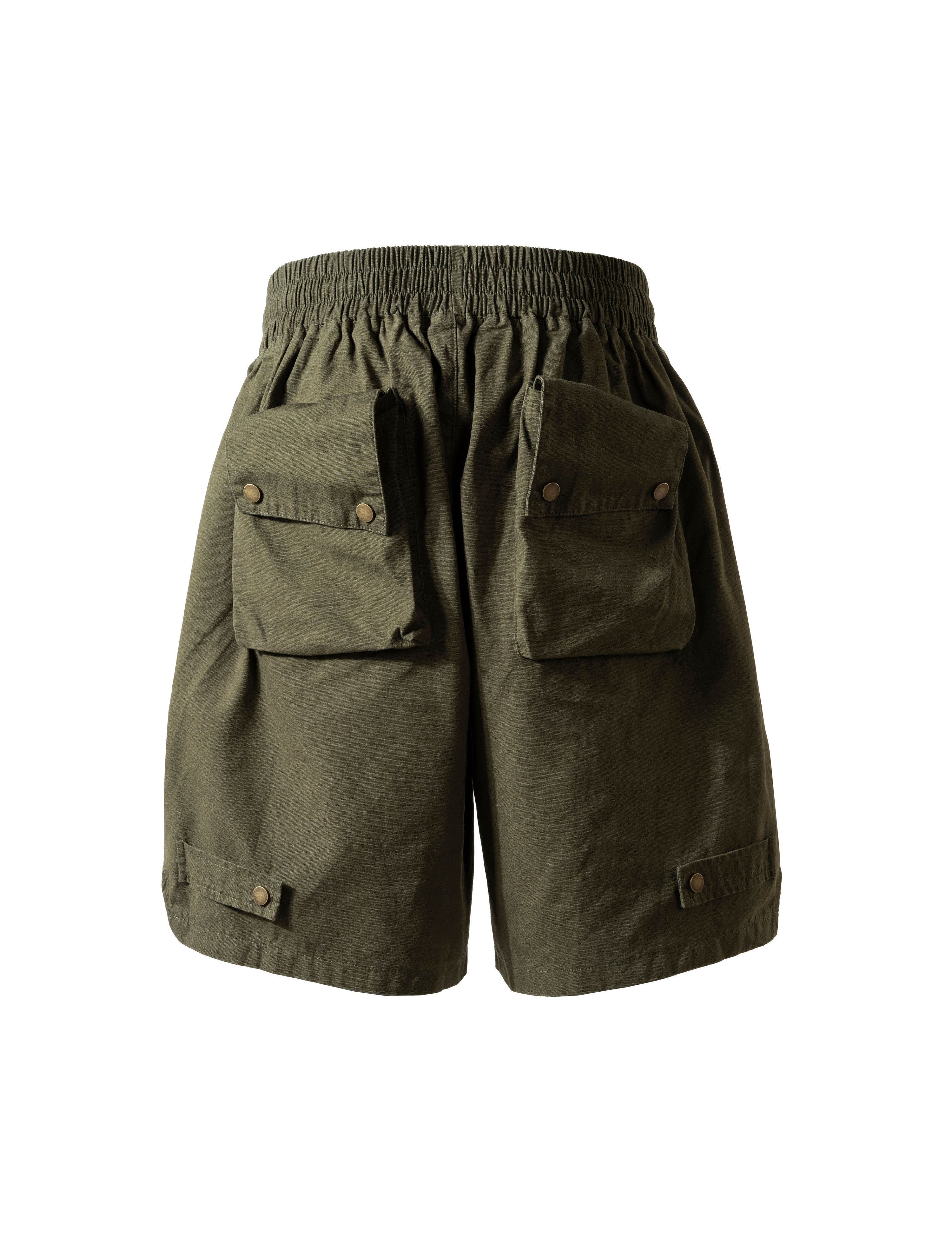 OLIVE MULTI CARGO SHORTS