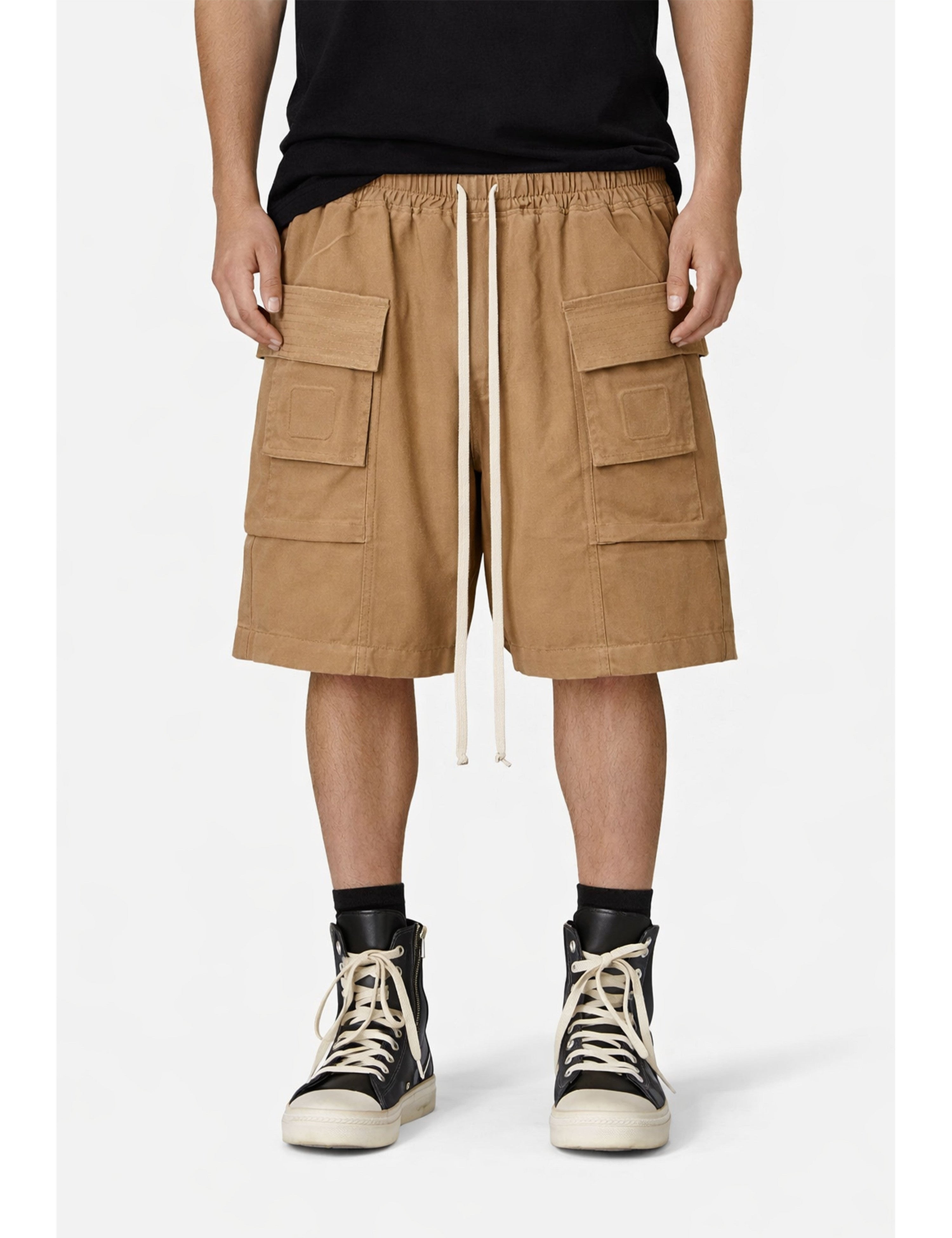 DESERT DROP-CROTCH CARGO SHORTS