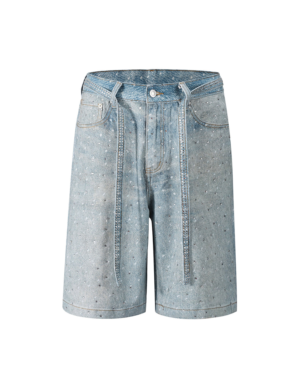 AZUL RHINESTONE SHORTS