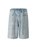AZUL RHINESTONE SHORTS