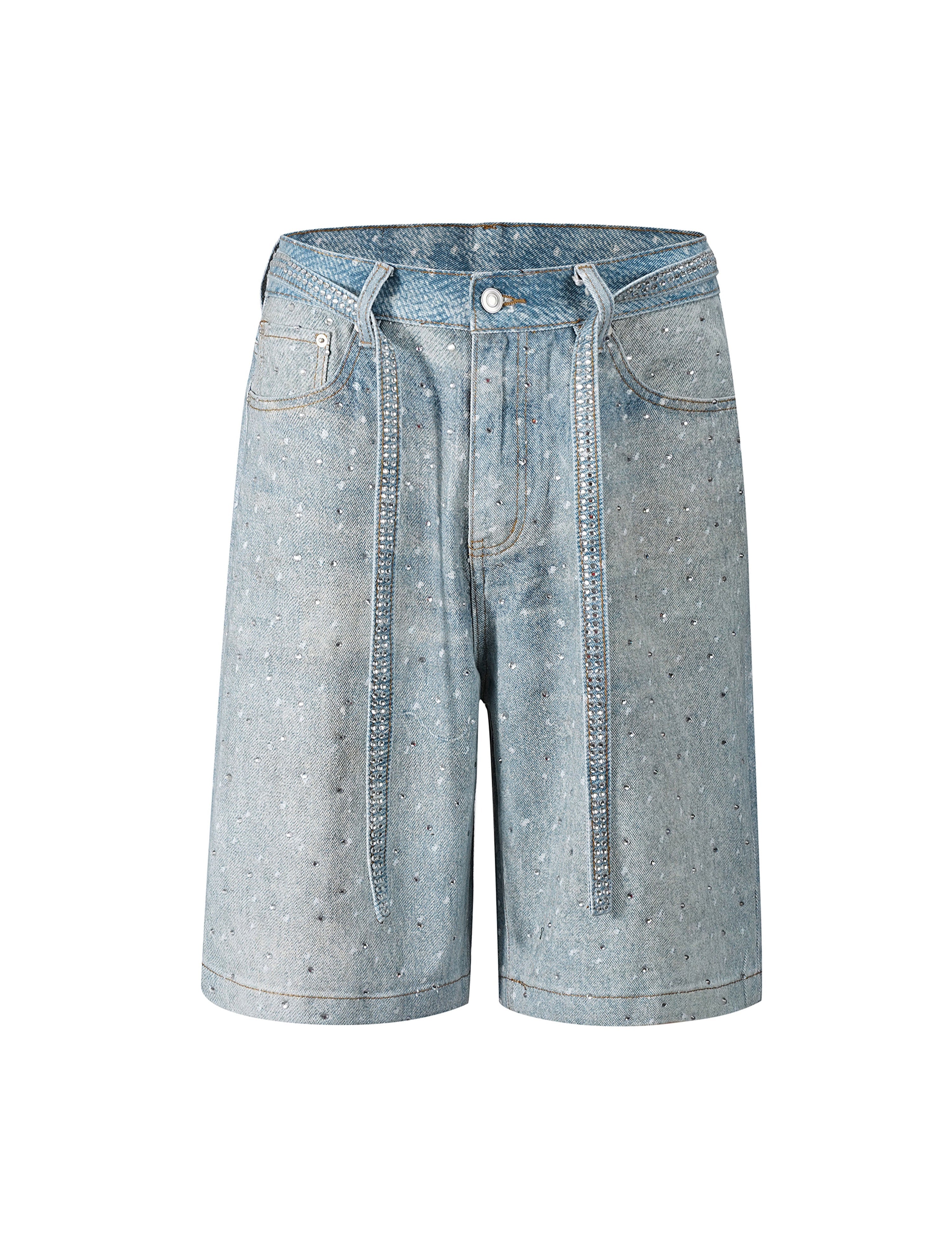 AZUL RHINESTONE SHORTS