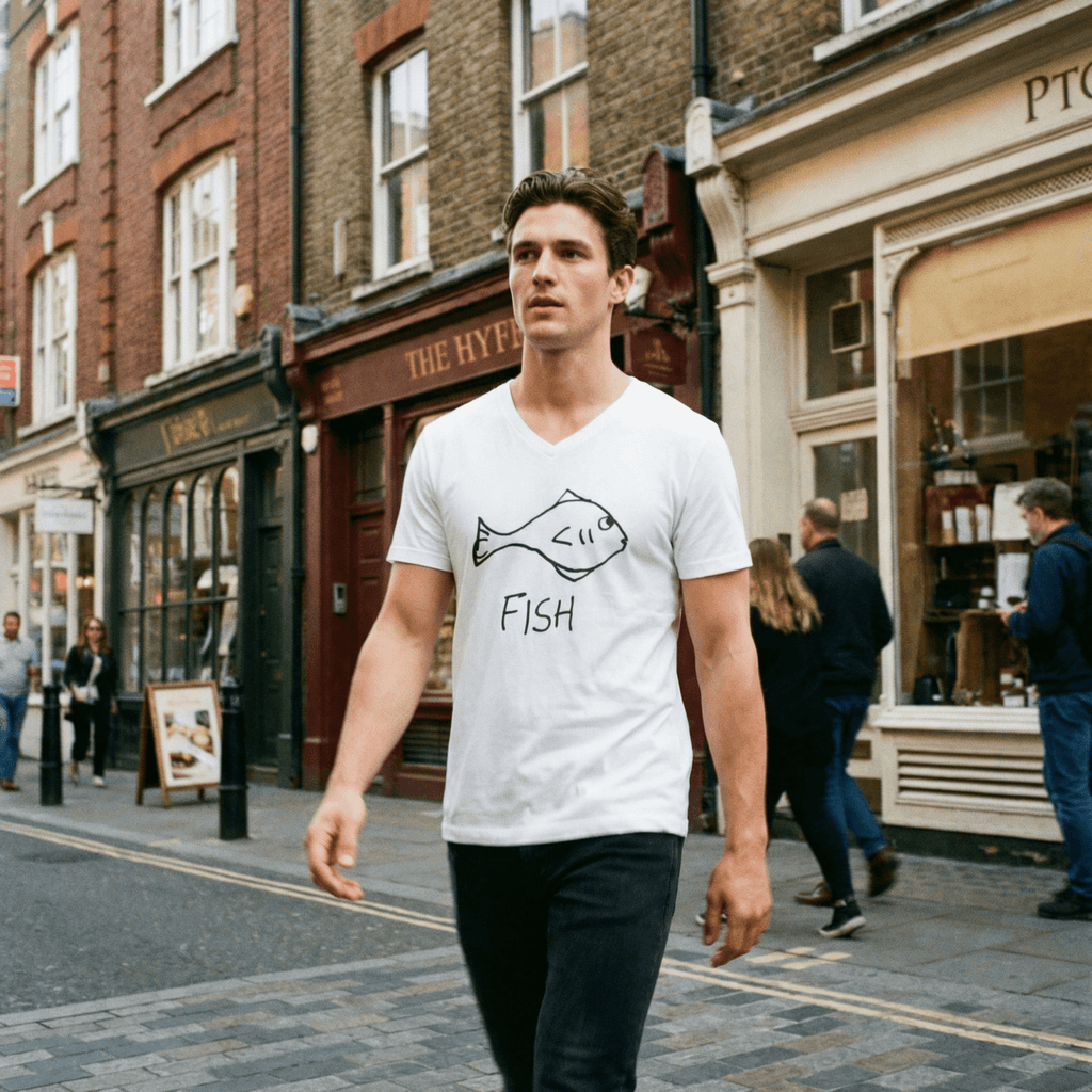 Fish - V-Neck T-Shirt