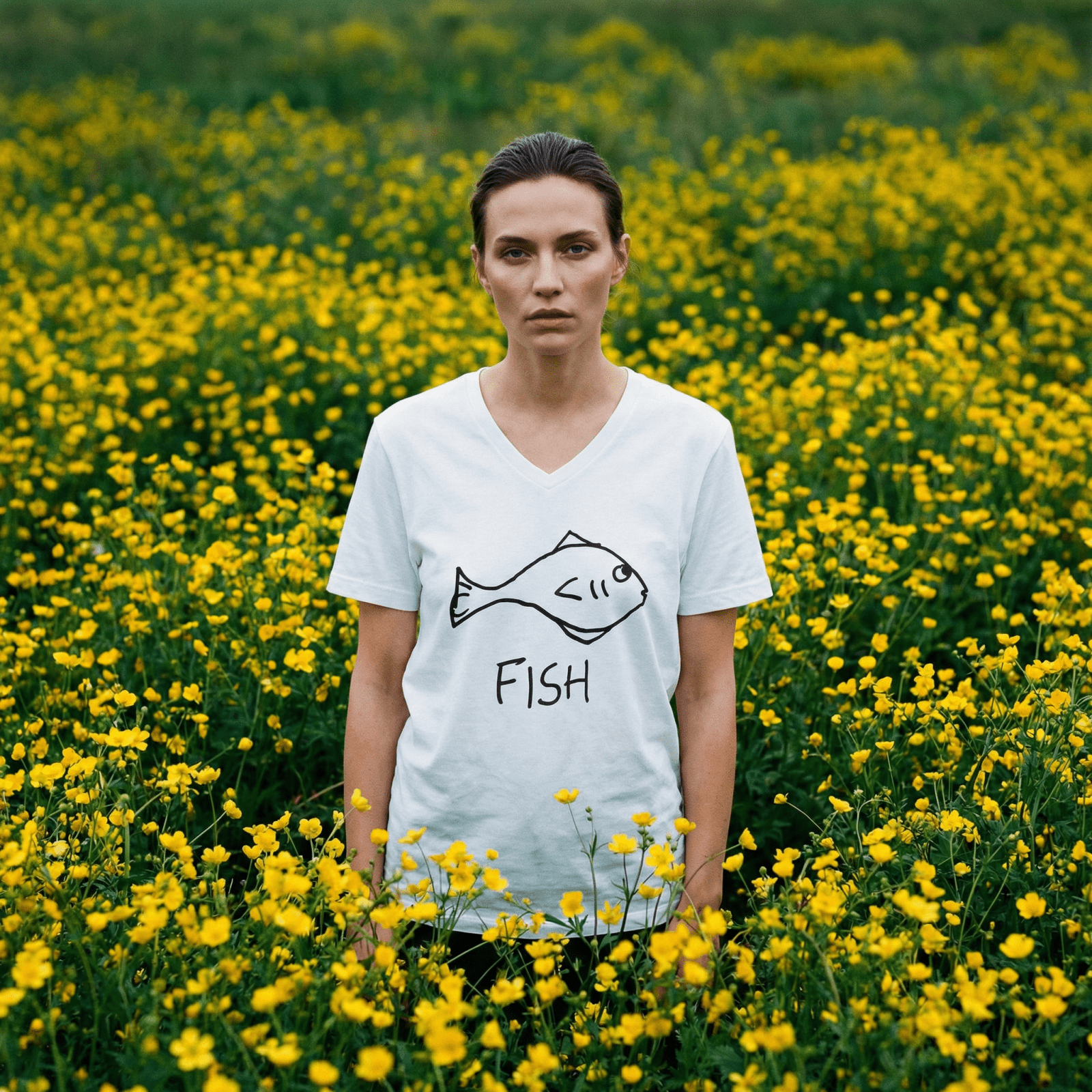 Fish - V-Neck T-Shirt