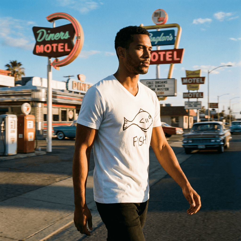 Fish - V-Neck T-Shirt